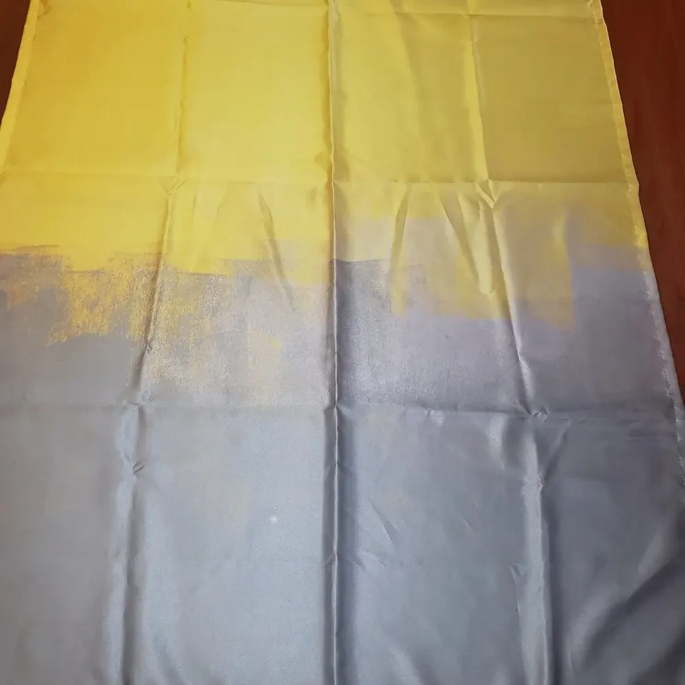 Minimalist Yellow Gray Ombre Wall Tapestry 60x40 Abstract Dorm Home Decor NWOT
